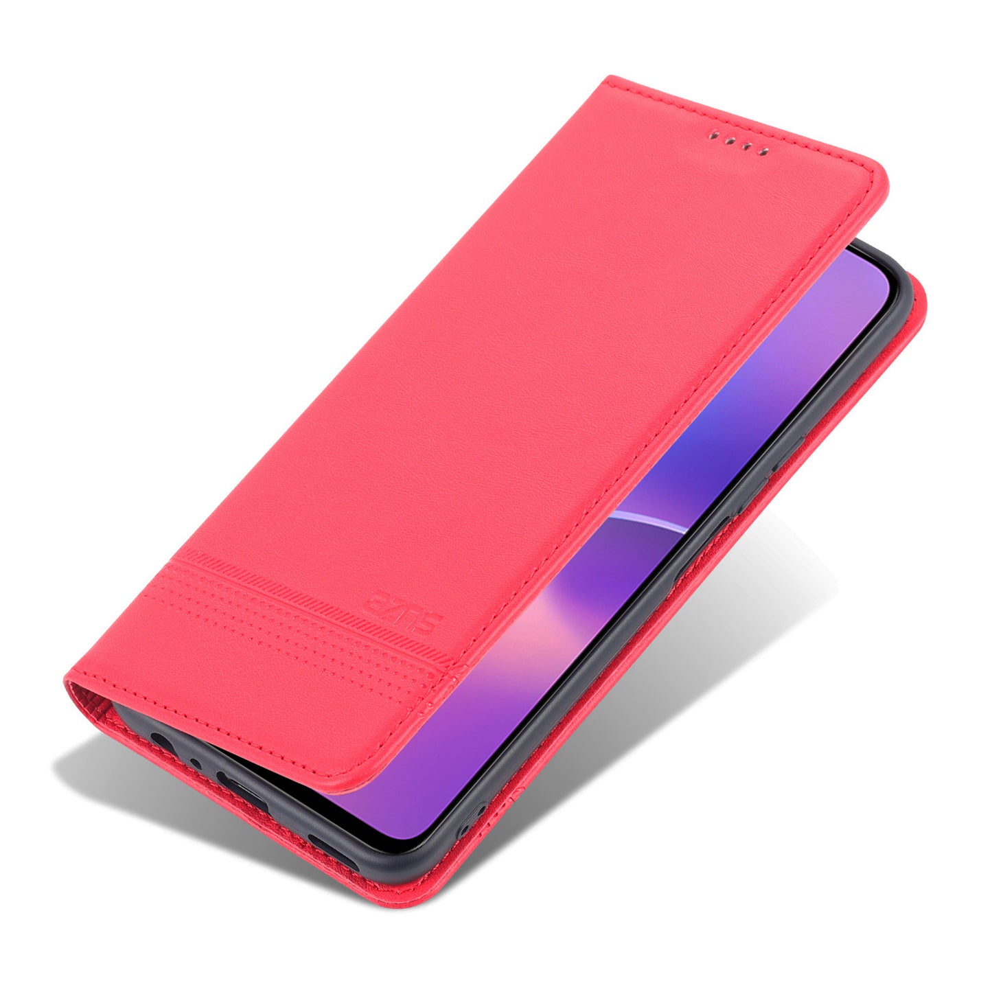 AZNS Magnetic Auto-absorbed Wallet Stand Design PU Leather Shockproof Phone Cover Case for Honor X30i