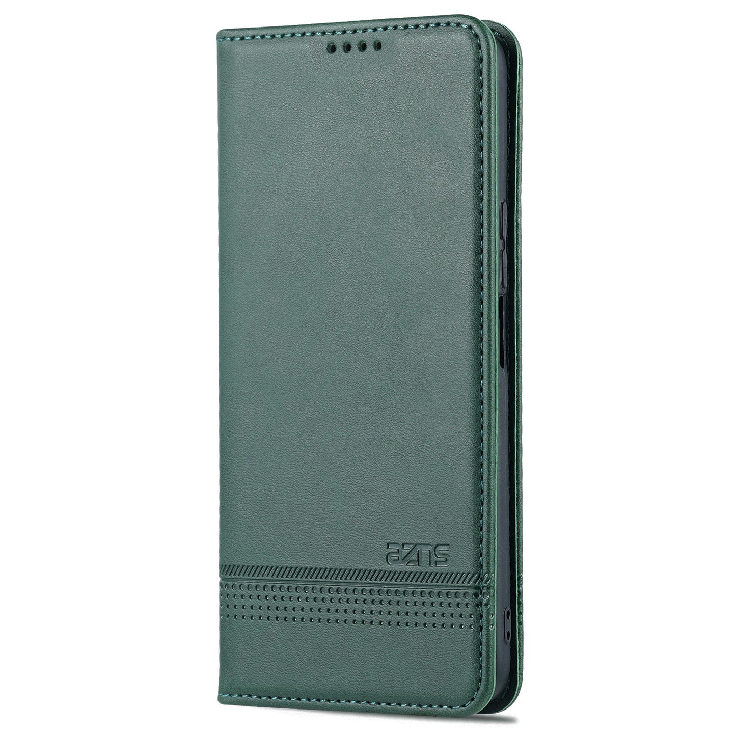 AZNS Magnetic Auto-absorbed Wallet Stand Design PU Leather Shockproof Phone Cover Case for Honor X30i