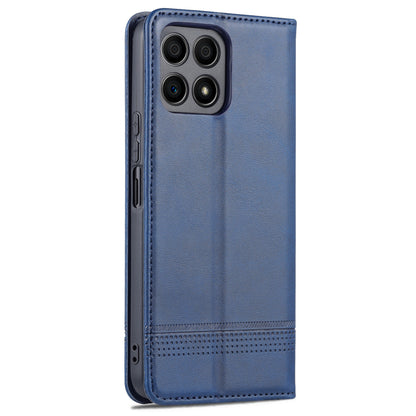 AZNS Magnetic Auto-absorbed Wallet Stand Design PU Leather Shockproof Phone Cover Case for Honor X30i