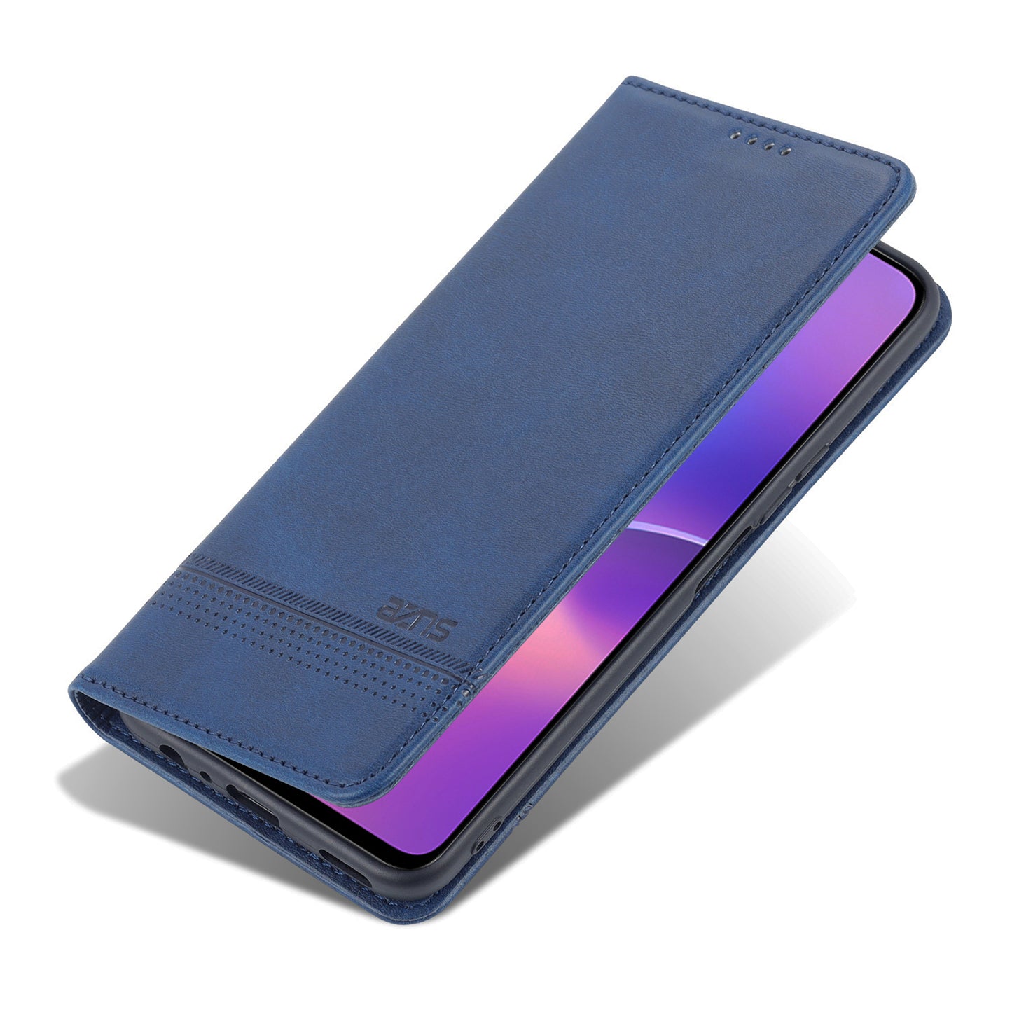 AZNS Magnetic Auto-absorbed Wallet Stand Design PU Leather Shockproof Phone Cover Case for Honor X30i