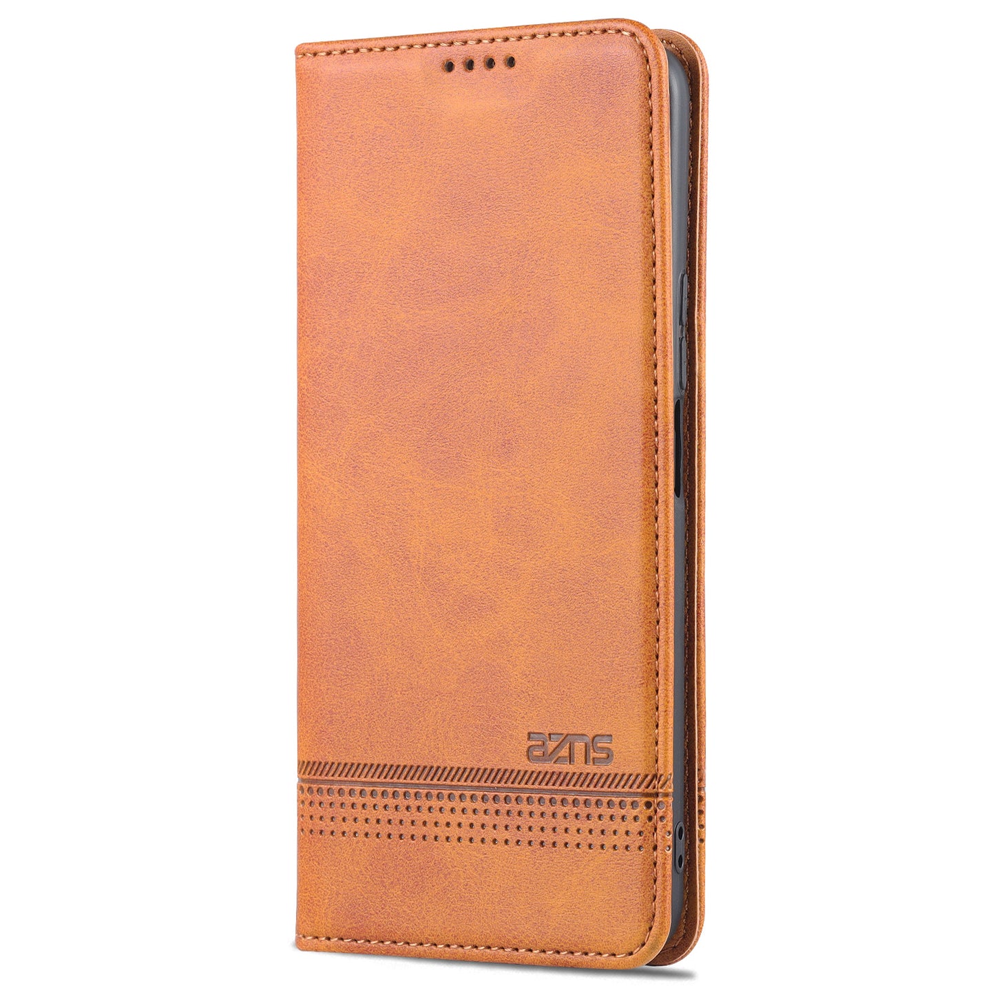 AZNS Magnetic Auto-absorbed Wallet Stand Design PU Leather Shockproof Phone Cover Case for Honor X30i