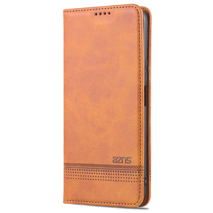 AZNS Magnetic Auto-absorbed Wallet Stand Design PU Leather Shockproof Phone Cover Case for Honor X30i