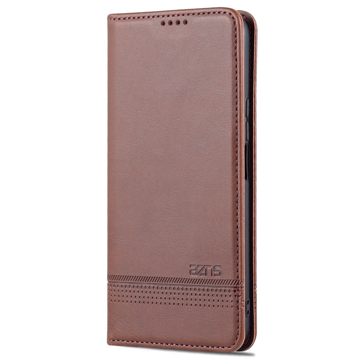 AZNS Magnetic Auto-absorbed Wallet Stand Design PU Leather Shockproof Phone Cover Case for Honor X30i