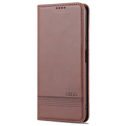 AZNS Magnetic Auto-absorbed Wallet Stand Design PU Leather Shockproof Phone Cover Case for Honor X30i