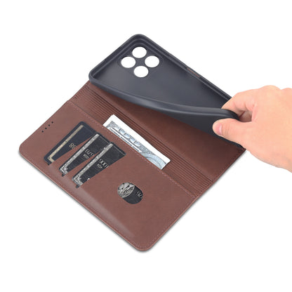 AZNS Magnetic Auto-absorbed Wallet Stand Design PU Leather Shockproof Phone Cover Case for Honor X30i