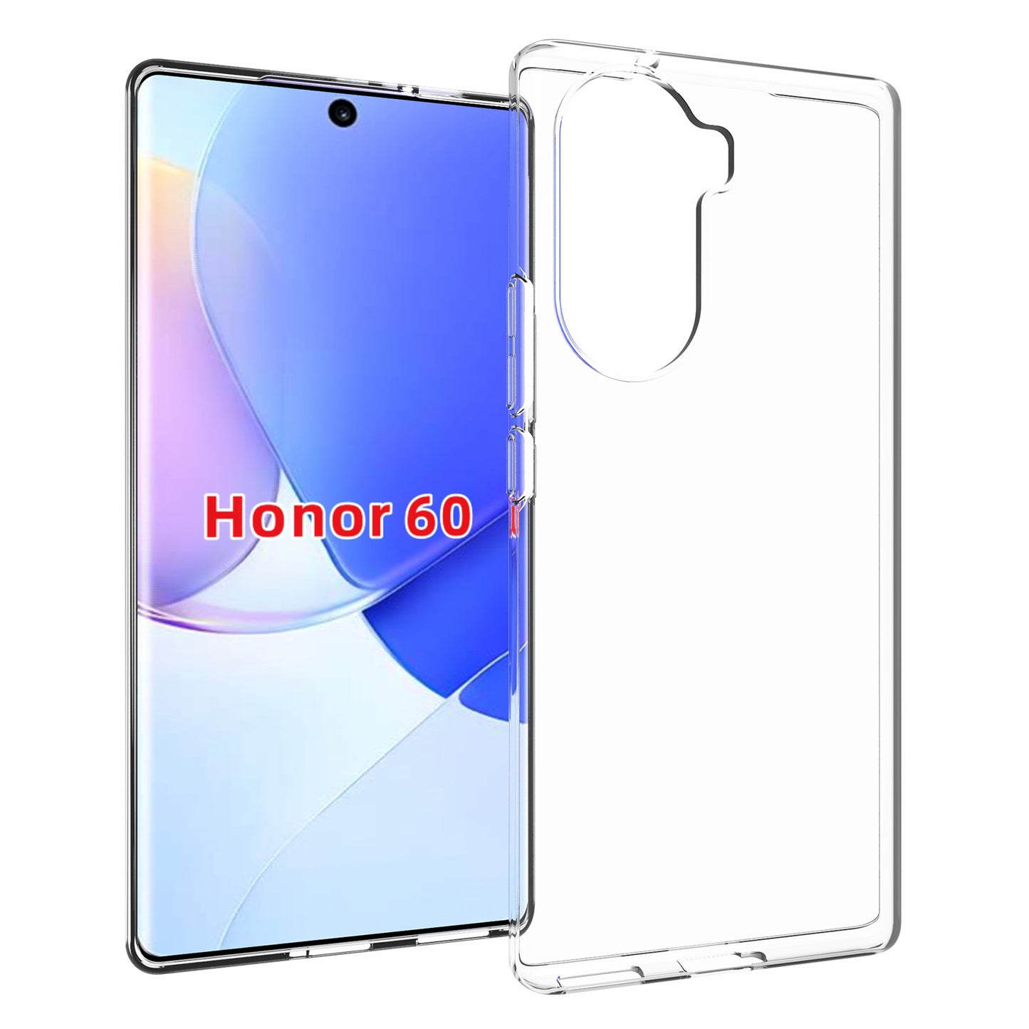 10Pcs/Pack Inner Watermark-resistant Clear Soft TPU Phone Protective Case Cover for Honor 60