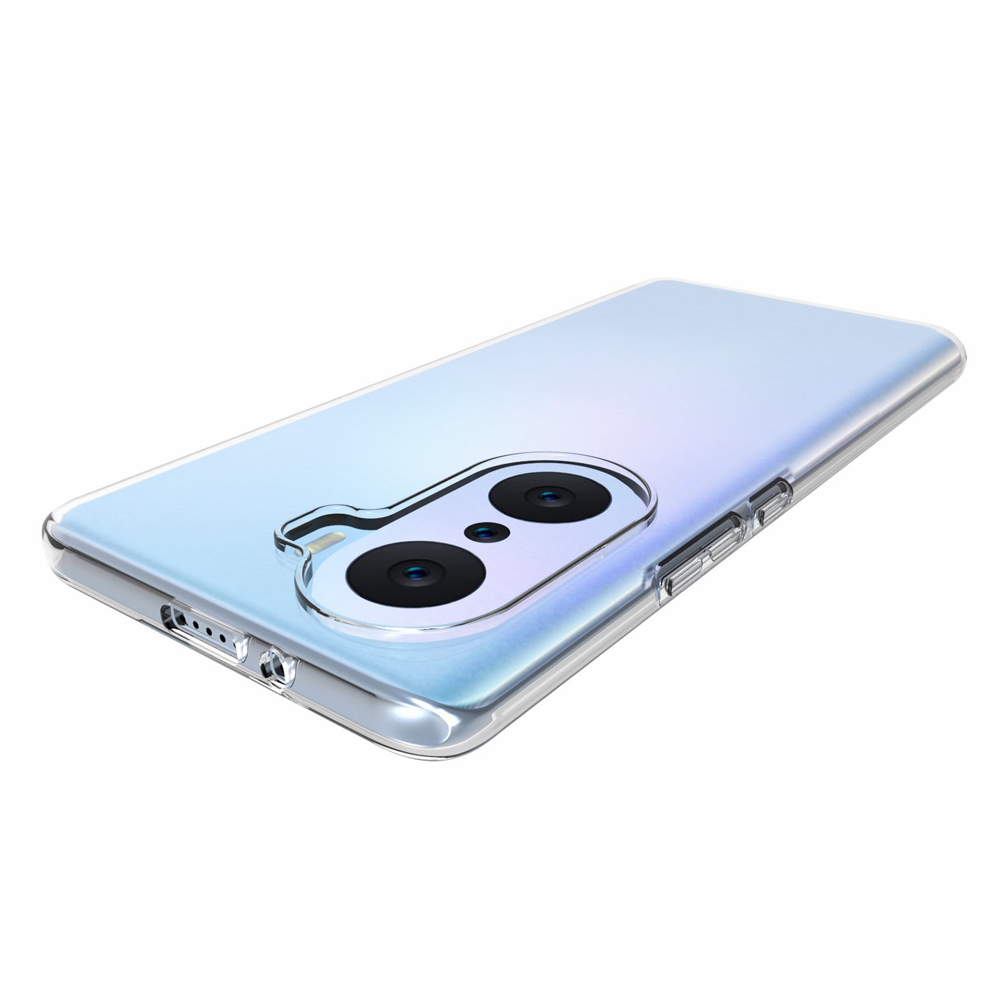 10Pcs/Pack Clear Soft TPU Inner Watermark-resistant Anti-scratch Phone Back Cover Case for Honor 60 Pro