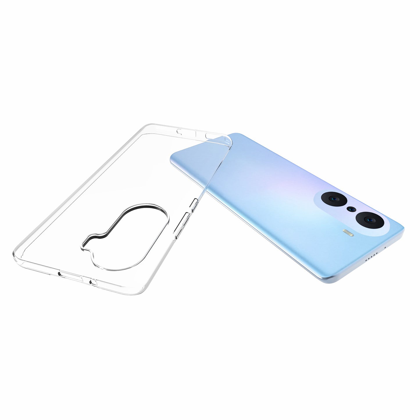 10Pcs/Pack Clear Soft TPU Inner Watermark-resistant Anti-scratch Phone Back Cover Case for Honor 60 Pro