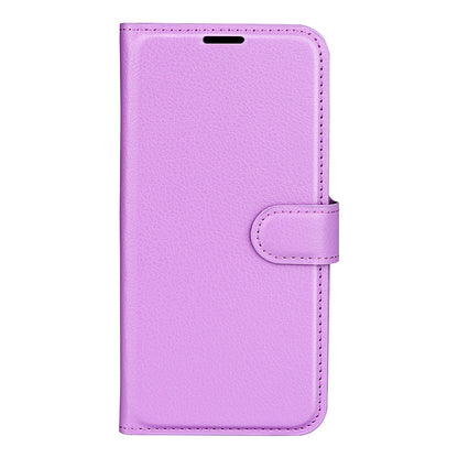 Shockproof PU Leather Coated TPU Mobile Phone Case Litchi Texture Stand Wallet Flip Protective Phone Cover for Huawei nova 8i/Honor 50 Lite