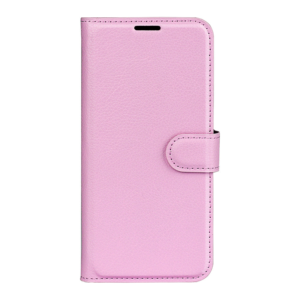 Shockproof PU Leather Coated TPU Mobile Phone Case Litchi Texture Stand Wallet Flip Protective Phone Cover for Huawei nova 8i/Honor 50 Lite