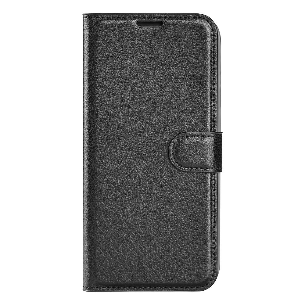 Shockproof PU Leather Coated TPU Mobile Phone Case Litchi Texture Stand Wallet Flip Protective Phone Cover for Huawei nova 8i/Honor 50 Lite