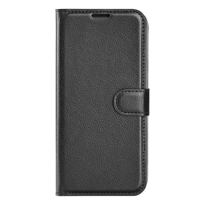 Shockproof PU Leather Coated TPU Mobile Phone Case Litchi Texture Stand Wallet Flip Protective Phone Cover for Huawei nova 8i/Honor 50 Lite