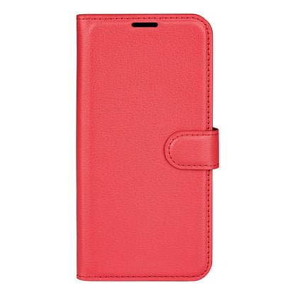 Shockproof PU Leather Coated TPU Mobile Phone Case Litchi Texture Stand Wallet Flip Protective Phone Cover for Huawei nova 8i/Honor 50 Lite