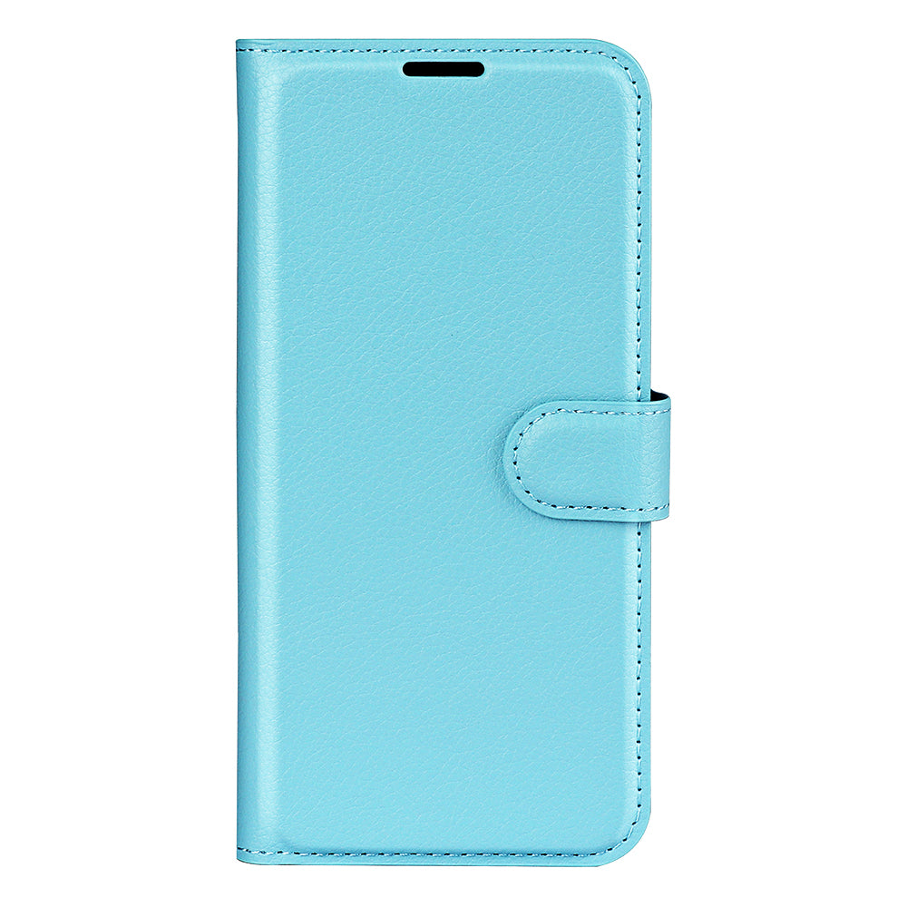 Shockproof PU Leather Coated TPU Mobile Phone Case Litchi Texture Stand Wallet Flip Protective Phone Cover for Huawei nova 8i/Honor 50 Lite