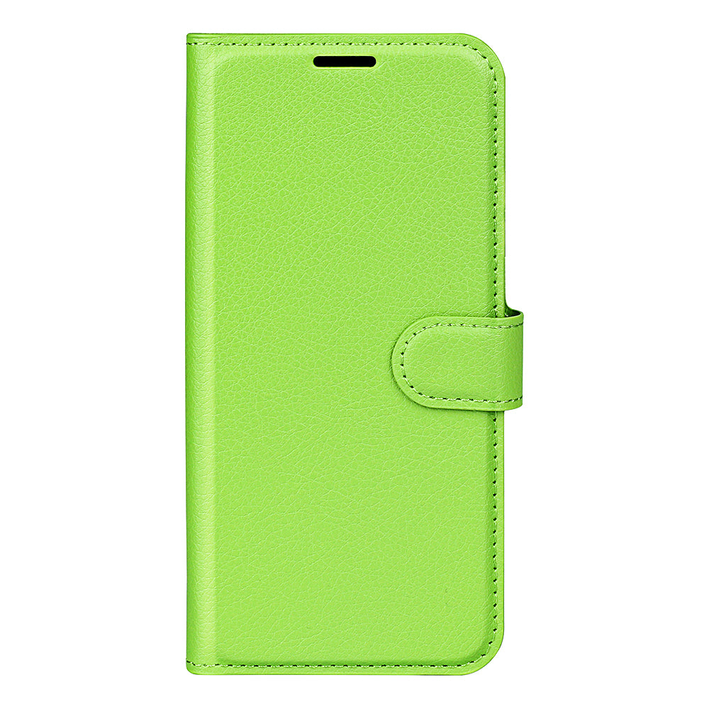 Shockproof PU Leather Coated TPU Mobile Phone Case Litchi Texture Stand Wallet Flip Protective Phone Cover for Huawei nova 8i/Honor 50 Lite