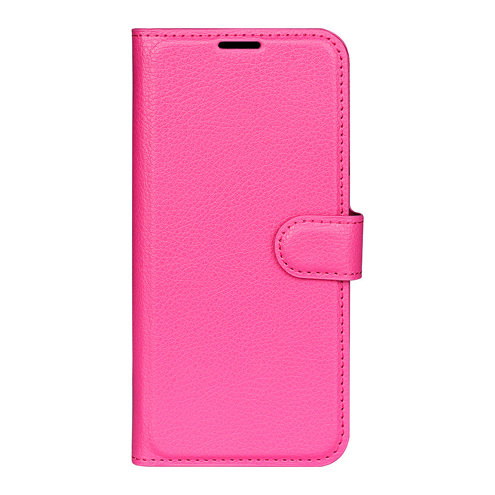 Shockproof PU Leather Coated TPU Mobile Phone Case Litchi Texture Stand Wallet Flip Protective Phone Cover for Huawei nova 8i/Honor 50 Lite