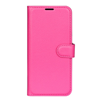 Shockproof PU Leather Coated TPU Mobile Phone Case Litchi Texture Stand Wallet Flip Protective Phone Cover for Huawei nova 8i/Honor 50 Lite