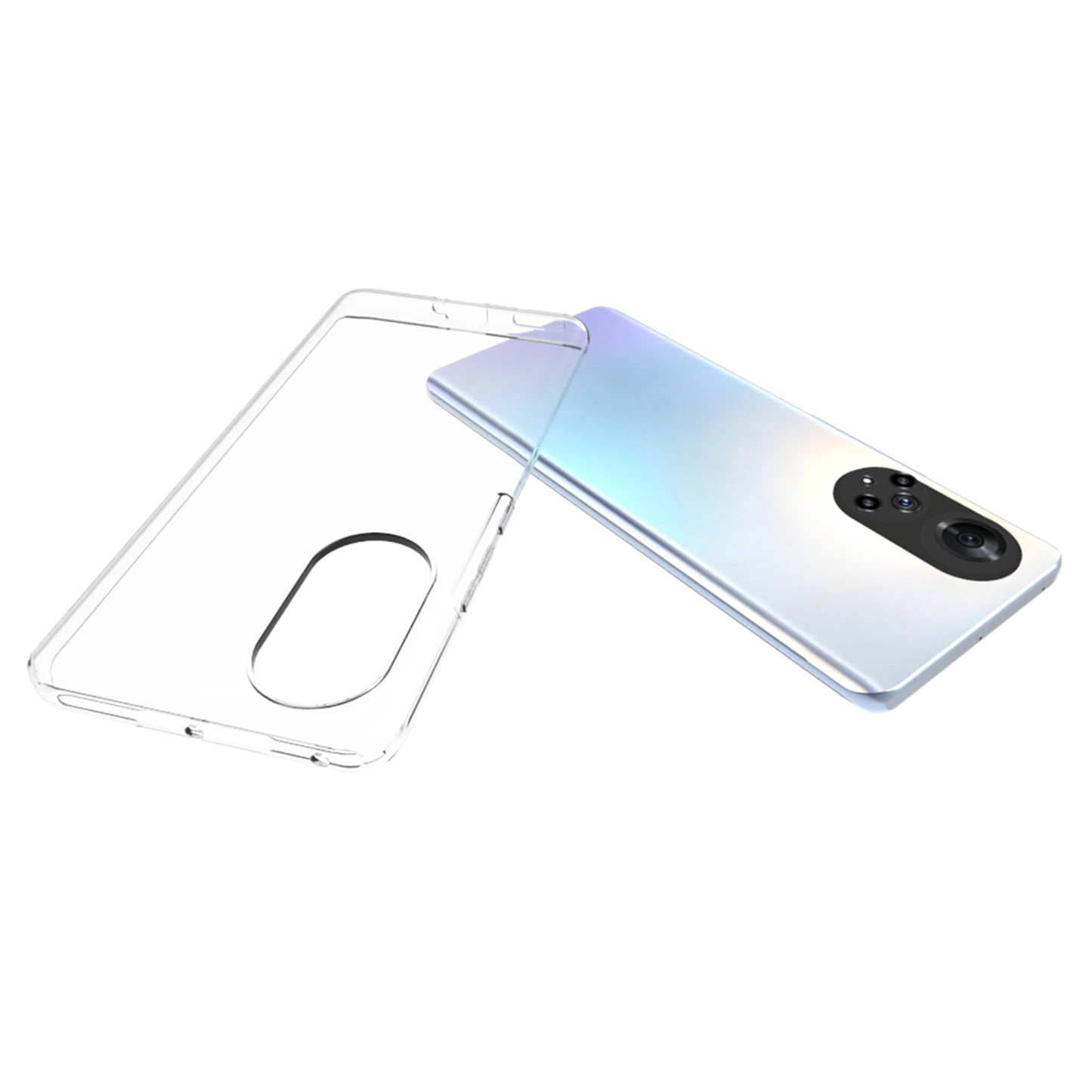10Pcs/Pack Super Clear Mobile Phone Covering TPU Phone Case Inner Watermark-Free Phone Case for Honor 50 / Huawei nova 9