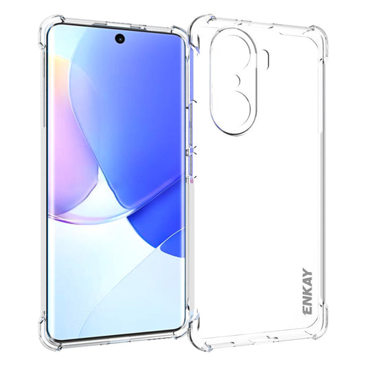 ENKAY HAT PRINCE Anti-slip Side Strip Enhanced Four Corner Protective TPU Phone Case for Honor 60 Pro