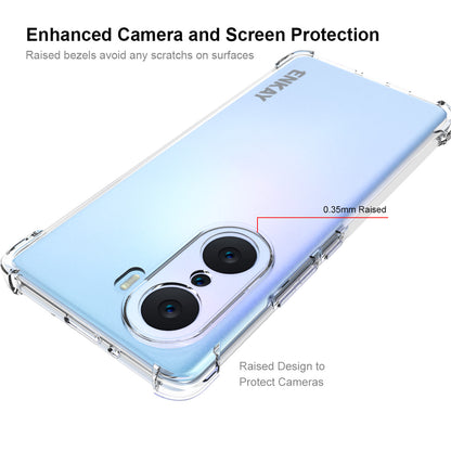 ENKAY HAT PRINCE Anti-slip Side Strip Enhanced Four Corner Protective TPU Phone Case for Honor 60 Pro