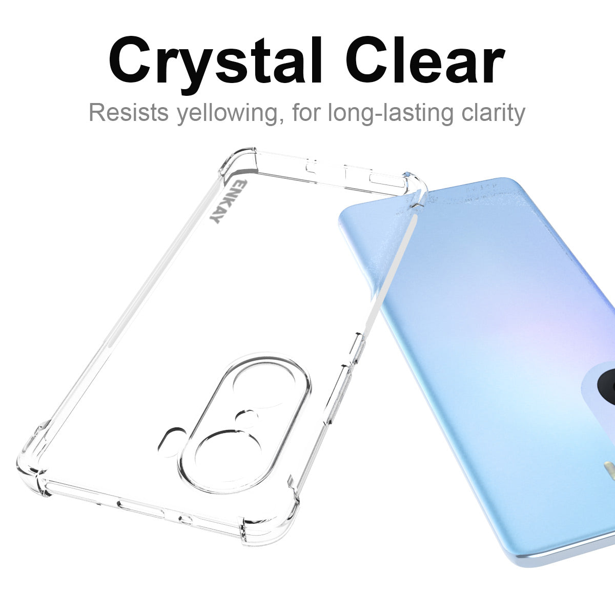 ENKAY HAT PRINCE Anti-slip Side Strip Enhanced Four Corner Protective TPU Phone Case for Honor 60 Pro
