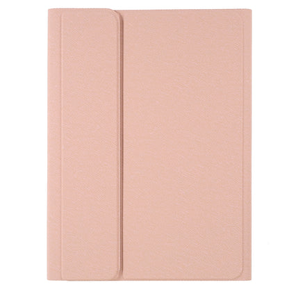 Pen Slot Design Cloth Texture Tablet Leather Cover Stand Case + Wireless Bluetooth Keyboard for Huawei MatePad Pro 10.8 (2021)