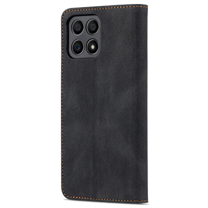 AZNS Magnetic Closure PU Leather Flip Wallet Case Stand Shockproof TPU Inner Shell Phone Cover for Honor X30i