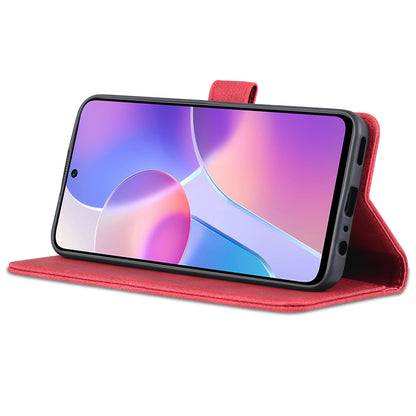 AZNS Magnetic Closure PU Leather Flip Wallet Case Stand Shockproof TPU Inner Shell Phone Cover for Honor X30i