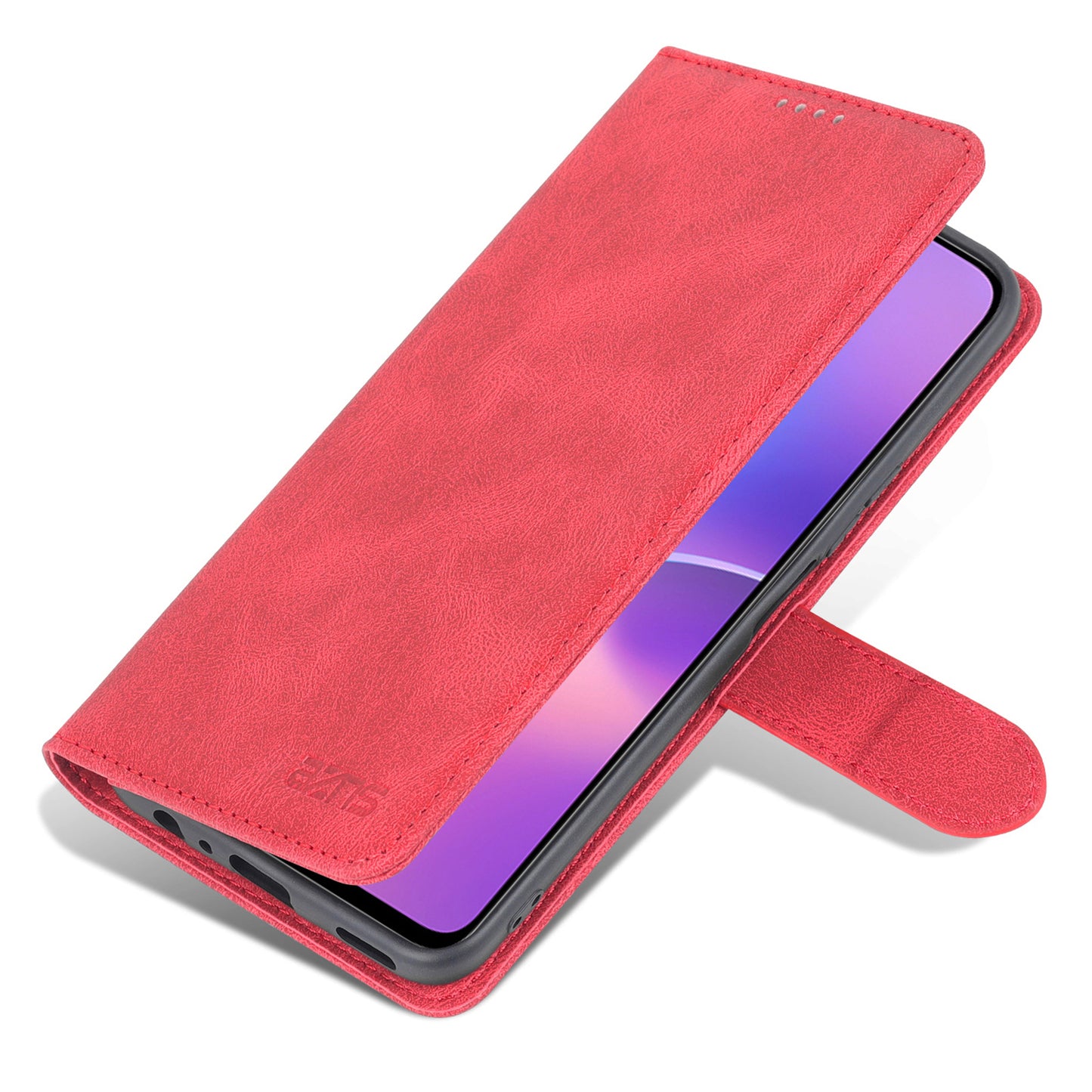 AZNS Magnetic Closure PU Leather Flip Wallet Case Stand Shockproof TPU Inner Shell Phone Cover for Honor X30i