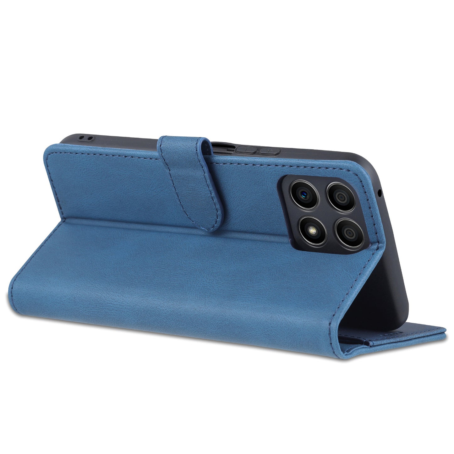 AZNS Magnetic Closure PU Leather Flip Wallet Case Stand Shockproof TPU Inner Shell Phone Cover for Honor X30i