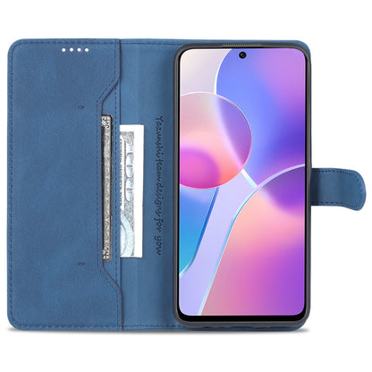 AZNS Magnetic Closure PU Leather Flip Wallet Case Stand Shockproof TPU Inner Shell Phone Cover for Honor X30i