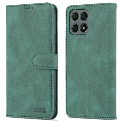 AZNS Magnetic Closure PU Leather Flip Wallet Case Stand Shockproof TPU Inner Shell Phone Cover for Honor X30i