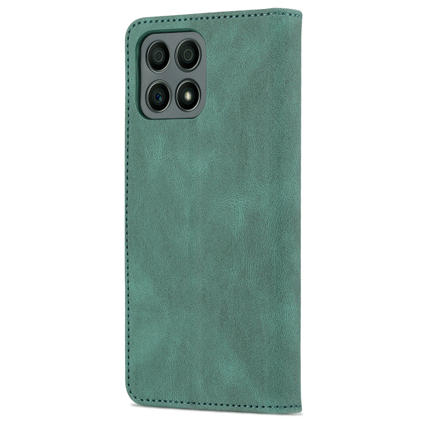AZNS Magnetic Closure PU Leather Flip Wallet Case Stand Shockproof TPU Inner Shell Phone Cover for Honor X30i