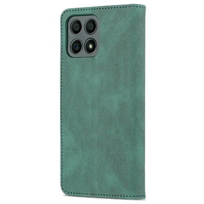 AZNS Magnetic Closure PU Leather Flip Wallet Case Stand Shockproof TPU Inner Shell Phone Cover for Honor X30i