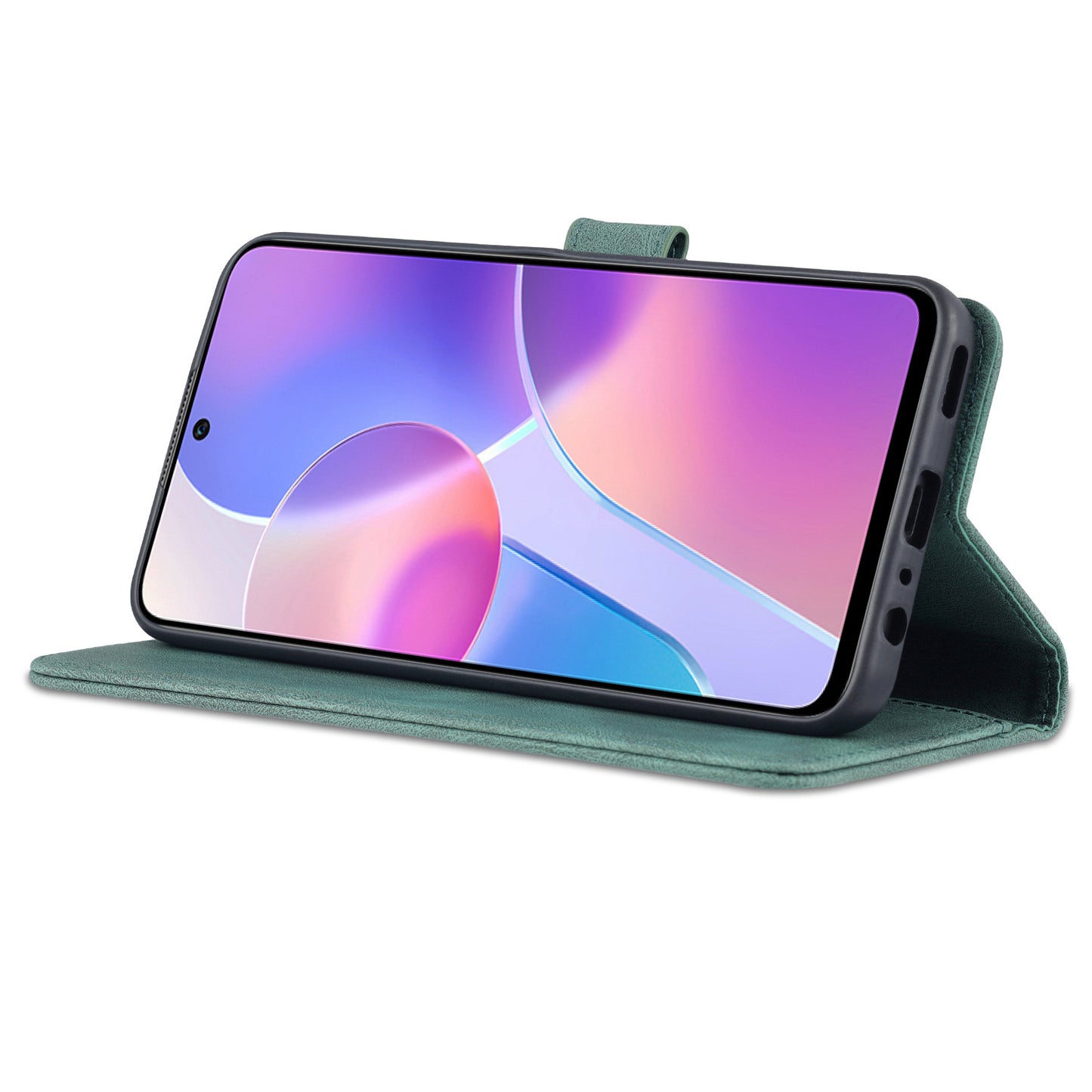 AZNS Magnetic Closure PU Leather Flip Wallet Case Stand Shockproof TPU Inner Shell Phone Cover for Honor X30i