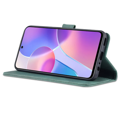 AZNS Magnetic Closure PU Leather Flip Wallet Case Stand Shockproof TPU Inner Shell Phone Cover for Honor X30i