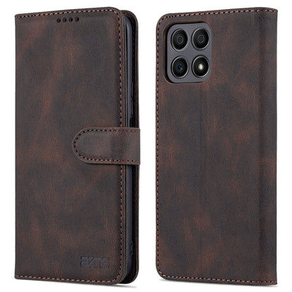 AZNS Magnetic Closure PU Leather Flip Wallet Case Stand Shockproof TPU Inner Shell Phone Cover for Honor X30i