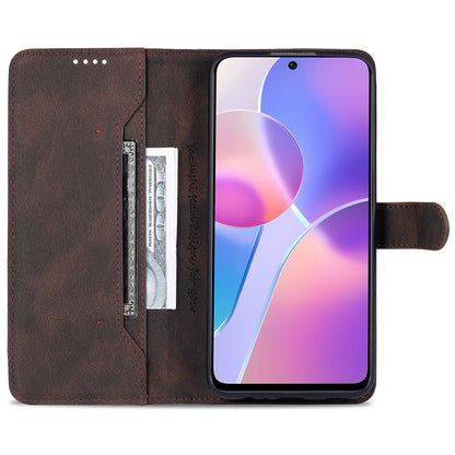 AZNS Magnetic Closure PU Leather Flip Wallet Case Stand Shockproof TPU Inner Shell Phone Cover for Honor X30i