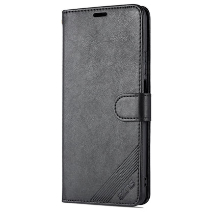 AZNS Textured PU Leather Stand Wallet Case Magnetic Clasp Shock-absorption Cover for Honor X10 Max/X30 Max