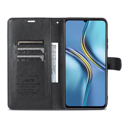 AZNS Textured PU Leather Stand Wallet Case Magnetic Clasp Shock-absorption Cover for Honor X10 Max/X30 Max