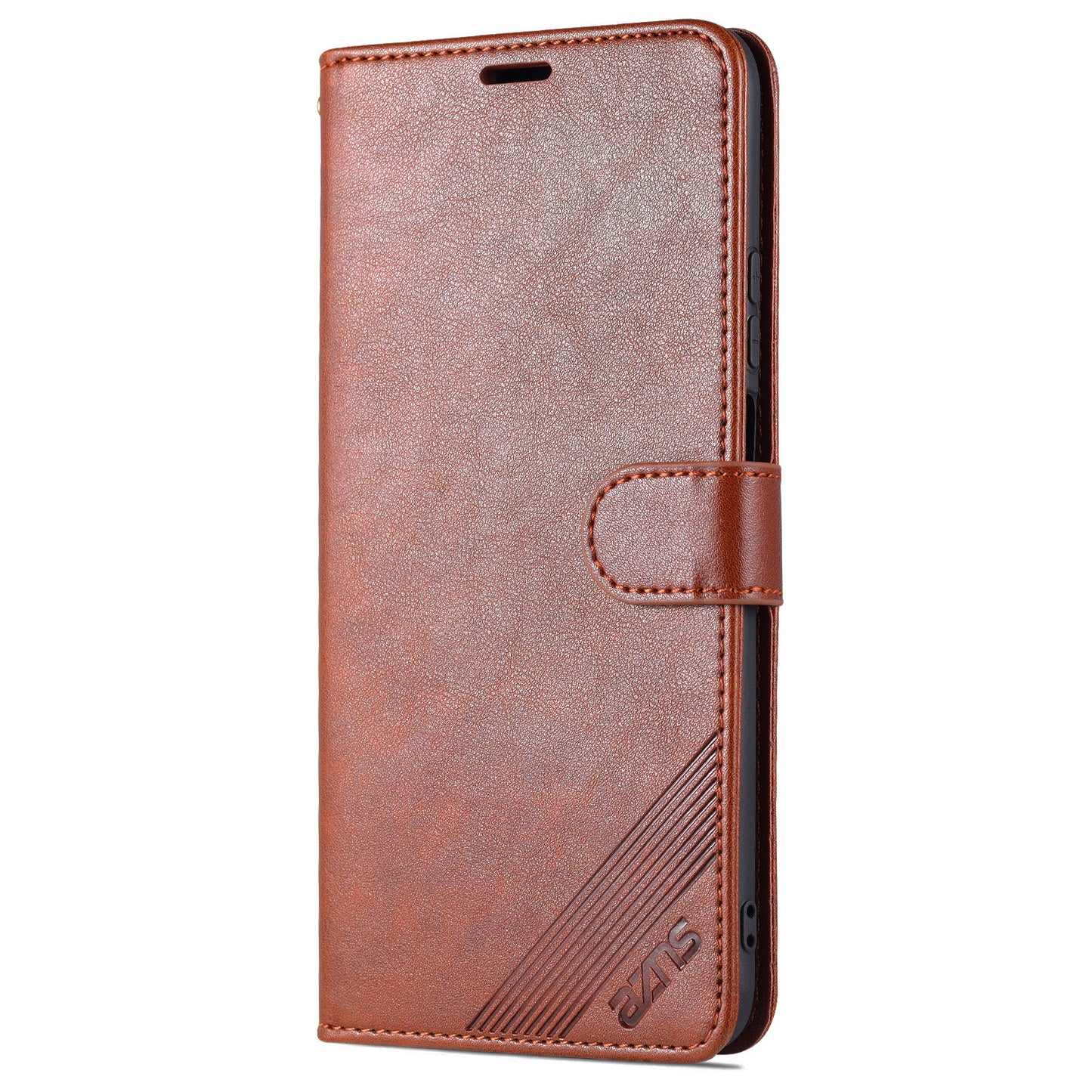 AZNS Textured PU Leather Stand Wallet Case Magnetic Clasp Shock-absorption Cover for Honor X10 Max/X30 Max