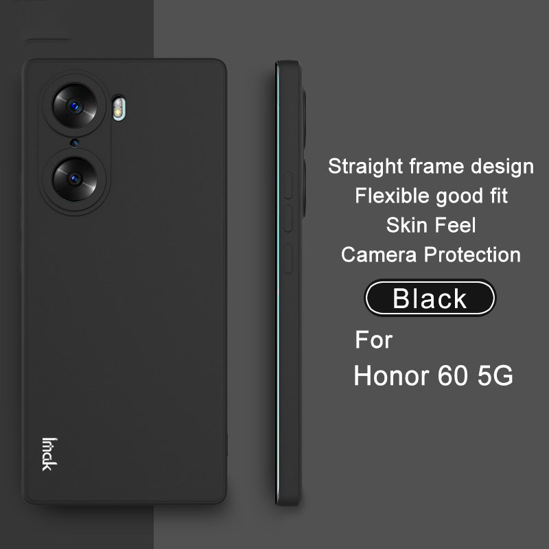 IMAK UC-4 Series Anti-scratch Straight Frame Design Soft TPU Solid Color Mobile Phone Protective Case for Honor 60 5G