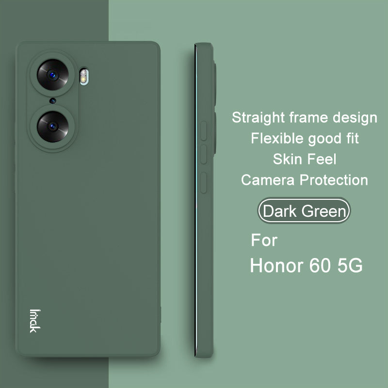 IMAK UC-4 Series Anti-scratch Straight Frame Design Soft TPU Solid Color Mobile Phone Protective Case for Honor 60 5G