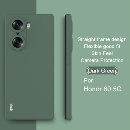 IMAK UC-4 Series Anti-scratch Straight Frame Design Soft TPU Solid Color Mobile Phone Protective Case for Honor 60 5G