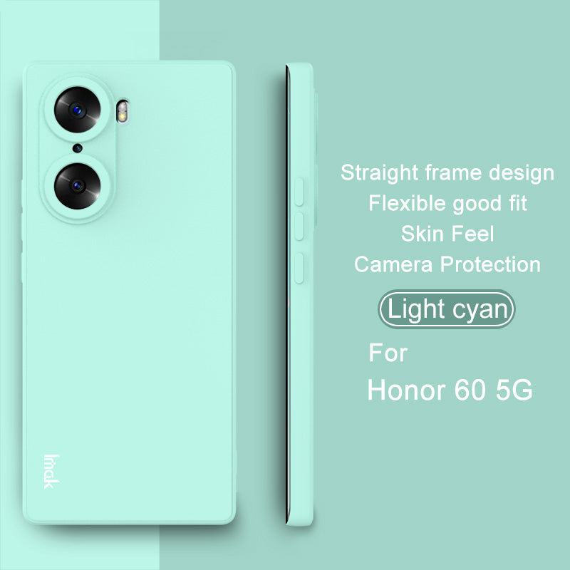 IMAK UC-4 Series Anti-scratch Straight Frame Design Soft TPU Solid Color Mobile Phone Protective Case for Honor 60 5G