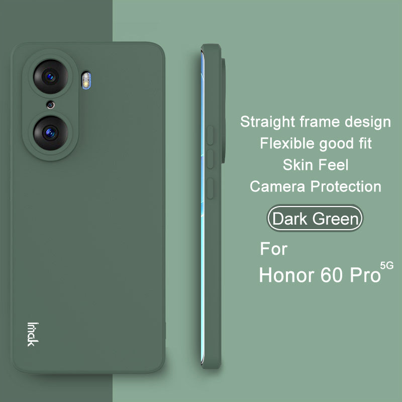IMAK UC-4 Series Soft Flexible TPU Protective Case Straight Frame Design Cover for Honor 60 Pro 5G