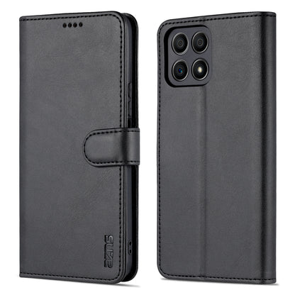 AZNS PU Leather Wallet Stand Anti-fall Shockproof Protective Phone Case Cover for Honor X30i