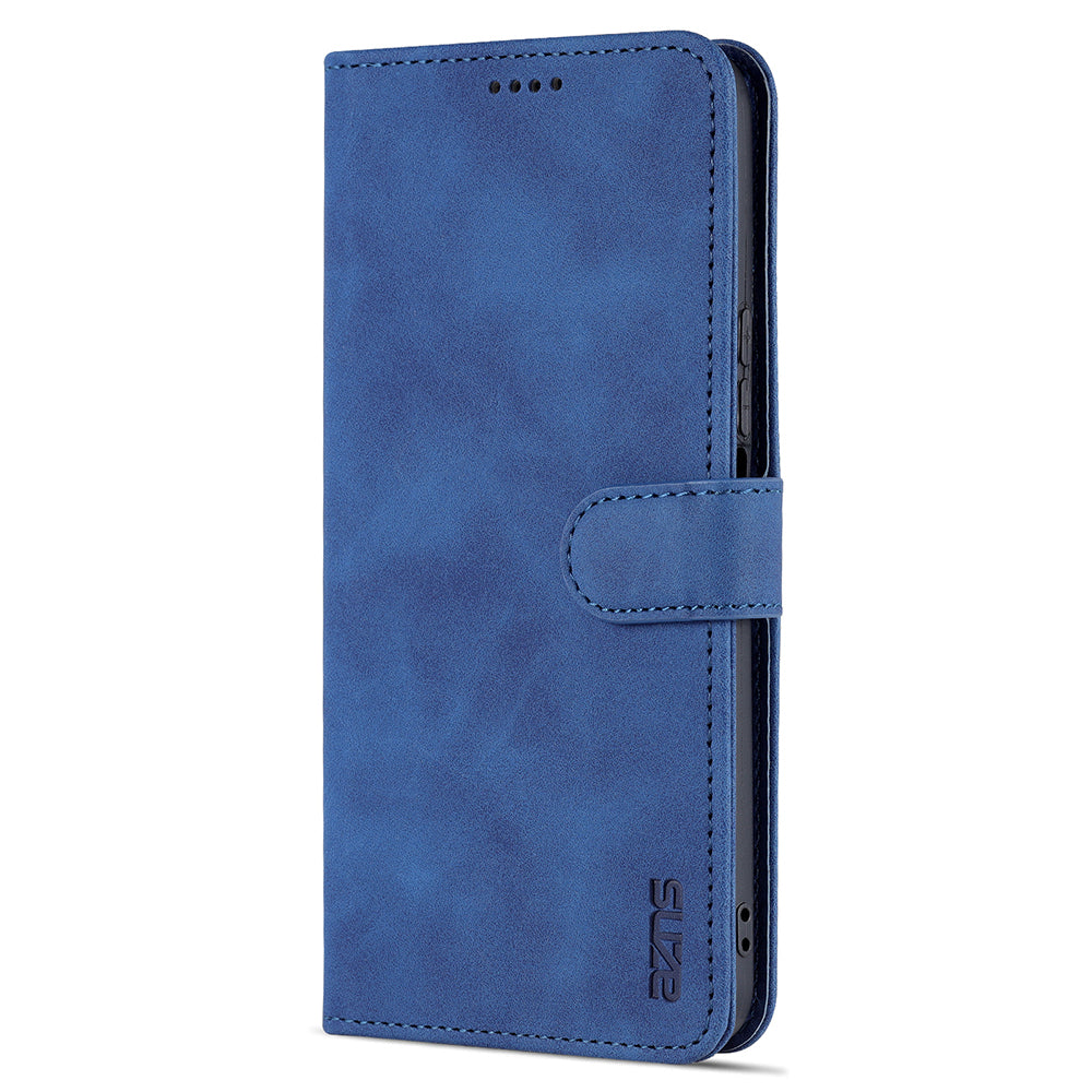 AZNS PU Leather Wallet Stand Anti-fall Shockproof Protective Phone Case Cover for Honor X30i