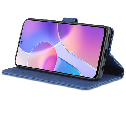 AZNS PU Leather Wallet Stand Anti-fall Shockproof Protective Phone Case Cover for Honor X30i