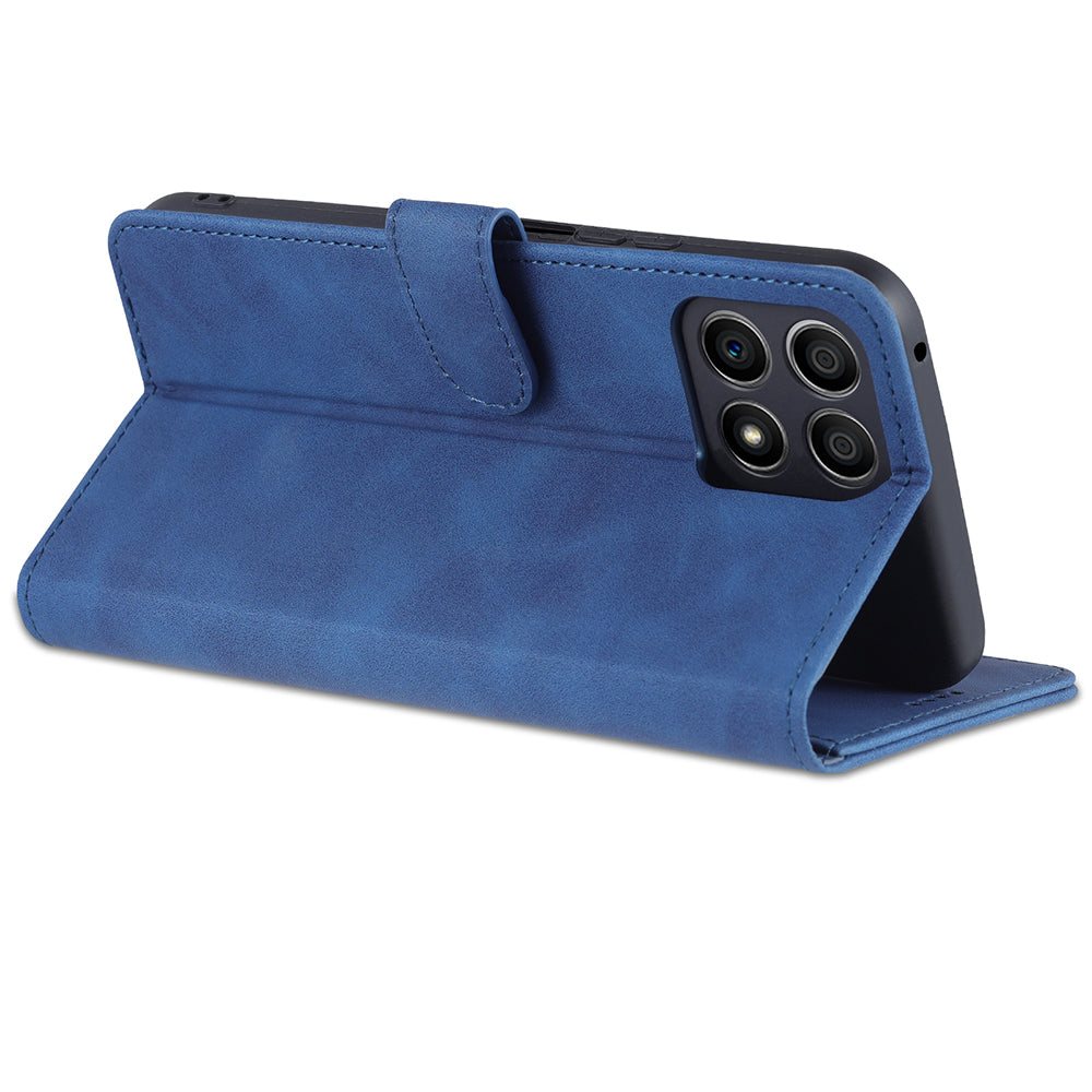 AZNS PU Leather Wallet Stand Anti-fall Shockproof Protective Phone Case Cover for Honor X30i
